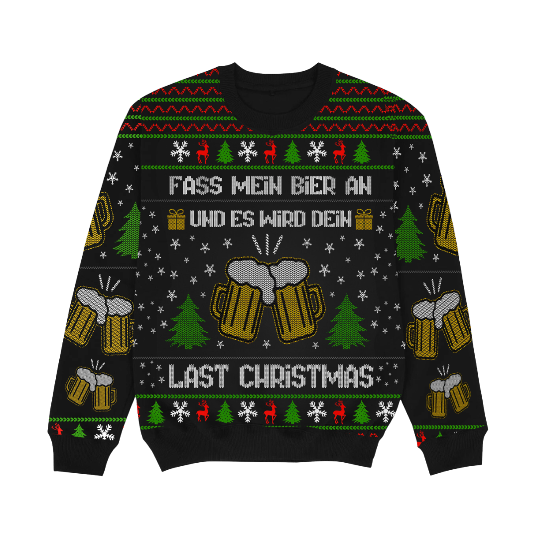 FASS MEIN BIER AN Christmas Sweatshirt - Unisex